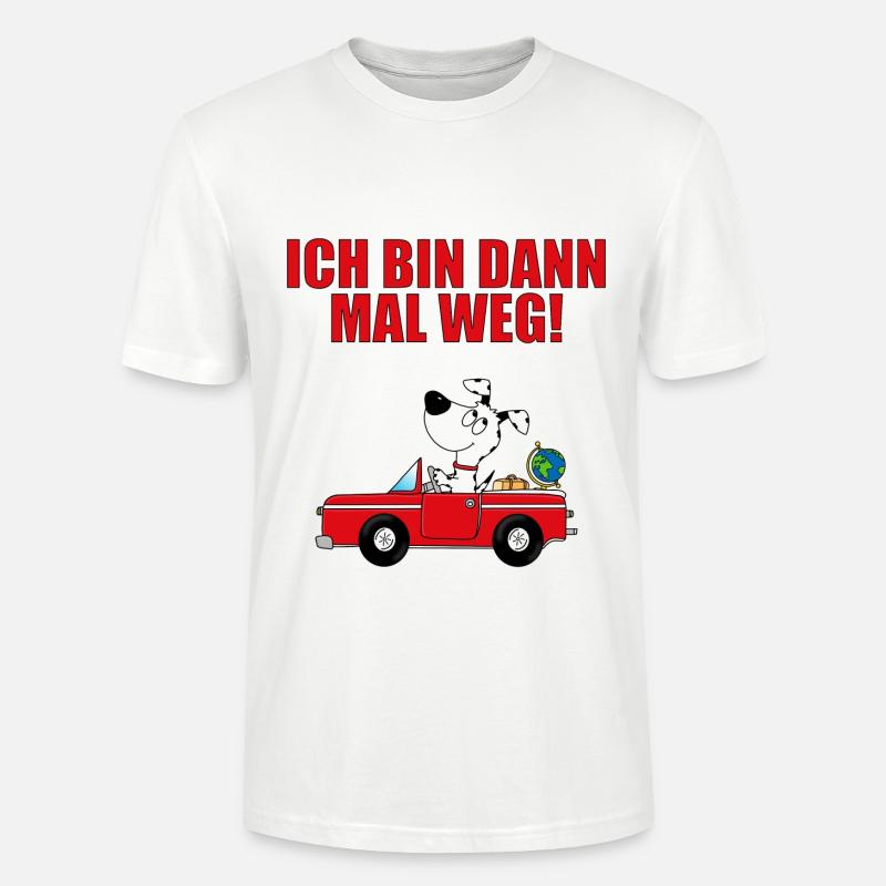 HUND - AUTO - Stanley/Stella Unisex Bio-T-Shirt CRAFTER - Weiß