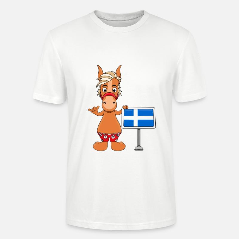 PFERD - PONY - SHETLANDINSELN - SHETLAND - SHETTY - Stanley/Stella Unisex Bio-T-Shirt CRAFTER - Weiß