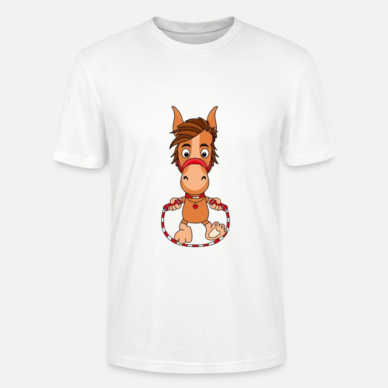 PFERD - PONY - PFERDE - PONYS - SPRINGSEIL - Stanley/Stella Unisex Bio-T-Shirt CRAFTER - Weiß
