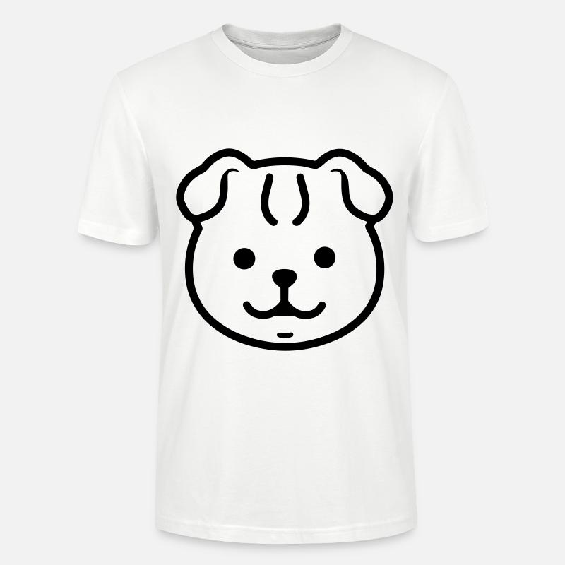Chien - T-shirt bio CRAFTER Stanley Stella Unisexe - blanc