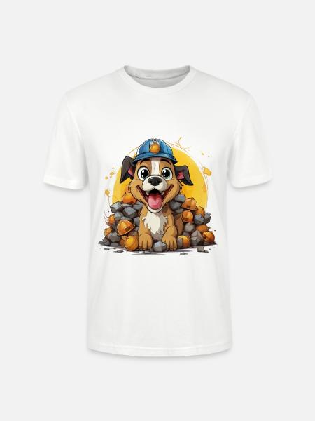 Le constructeur canin - T-shirt bio CRAFTER Stanley Stella Unisexe - blanc