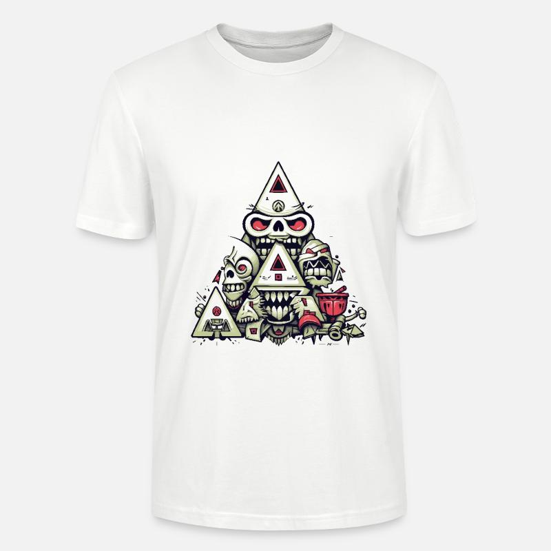 Abstrakte Collage - Stanley/Stella Unisex Bio-T-Shirt CRAFTER - Weiß