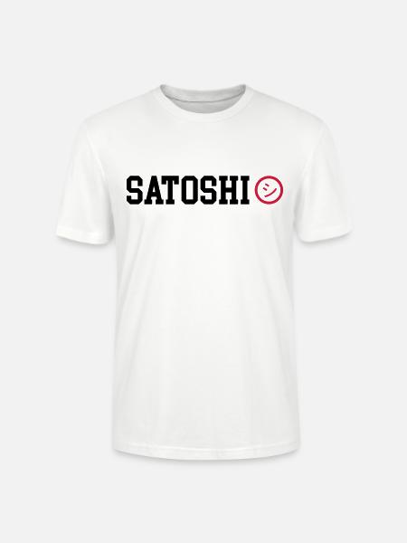 Satoshi Nakamoto BTC Bitcoin - Stanley/Stella CRAFTER Unisex Organic T-Shirt - white