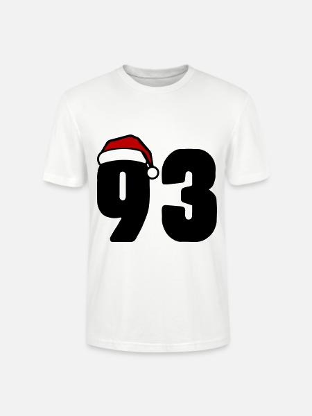 93 Number Christmas - Stanley/Stella CRAFTER Unisex Organic T-Shirt - white