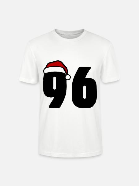 96 Numéro Noël - T-shirt bio CRAFTER Stanley Stella Unisexe - blanc