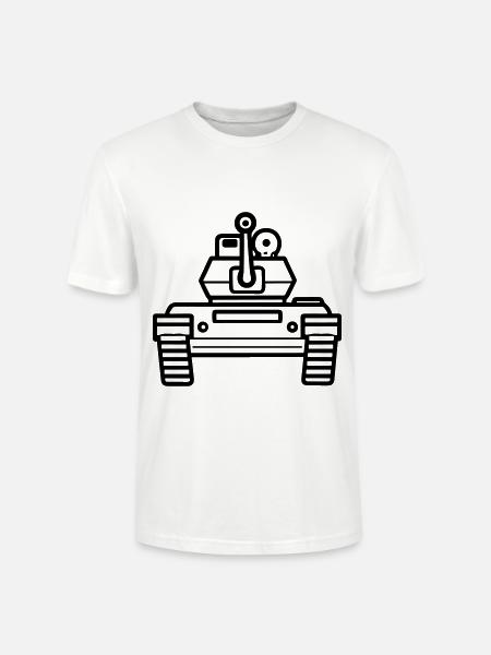 Panzer - Stanley/Stella Unisex Bio-T-Shirt CRAFTER - Weiß