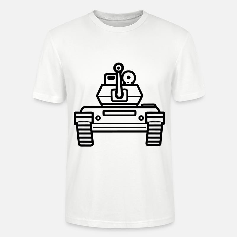 Panzer - Stanley/Stella Unisex Bio-T-Shirt CRAFTER - Weiß