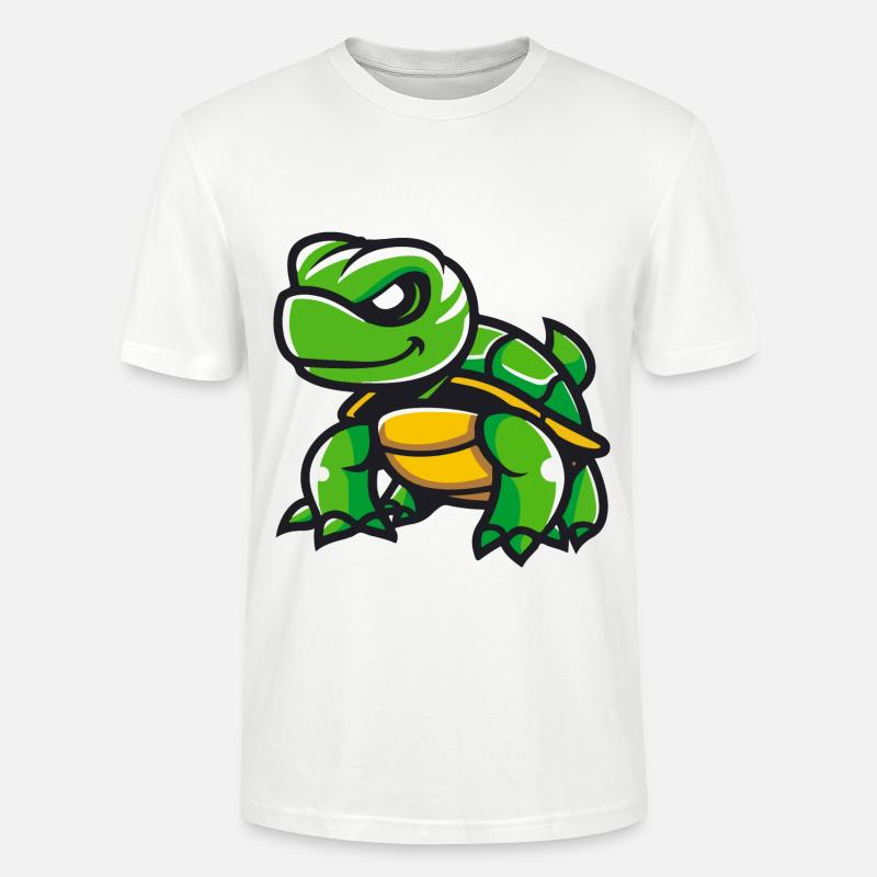 Schildkröte Comic - Stanley/Stella Unisex Bio-T-Shirt CRAFTER - Weiß