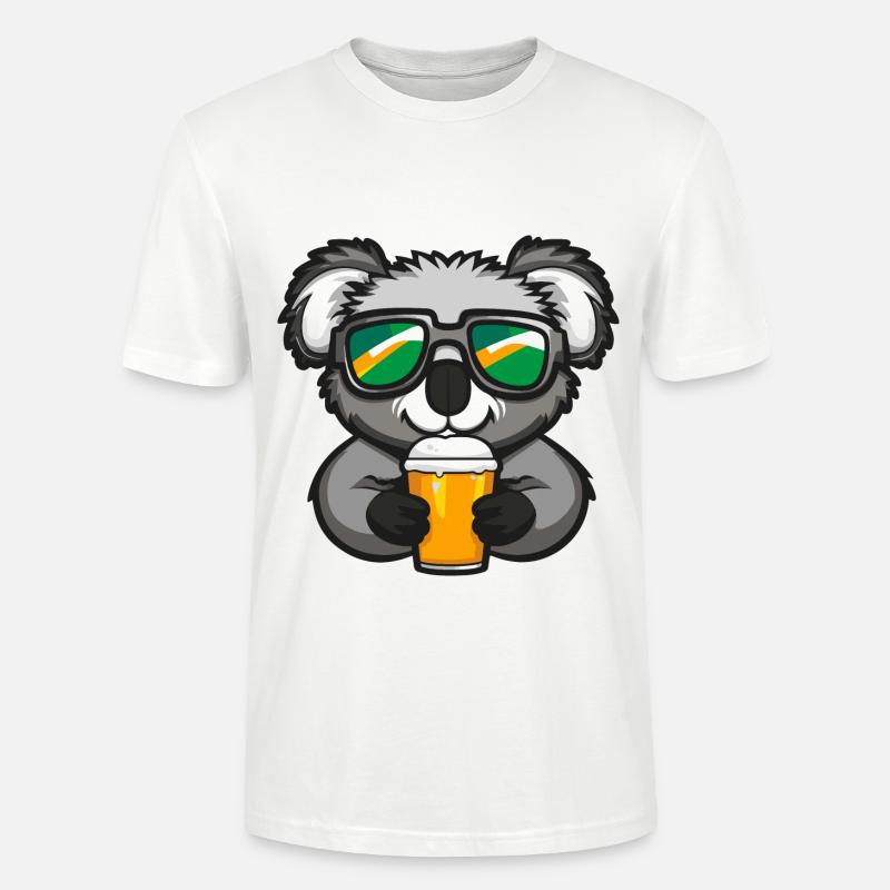 Koala Ski Bier - Stanley/Stella Unisex Bio-T-Shirt CRAFTER - Weiß