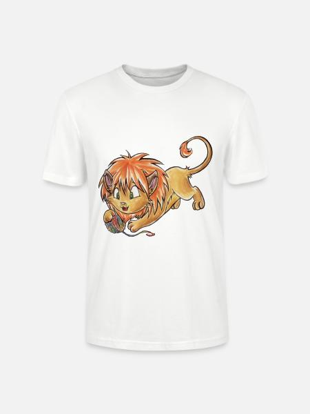 Tierkreis: Löwe - Stanley/Stella Unisex Bio-T-Shirt CRAFTER - Weiß