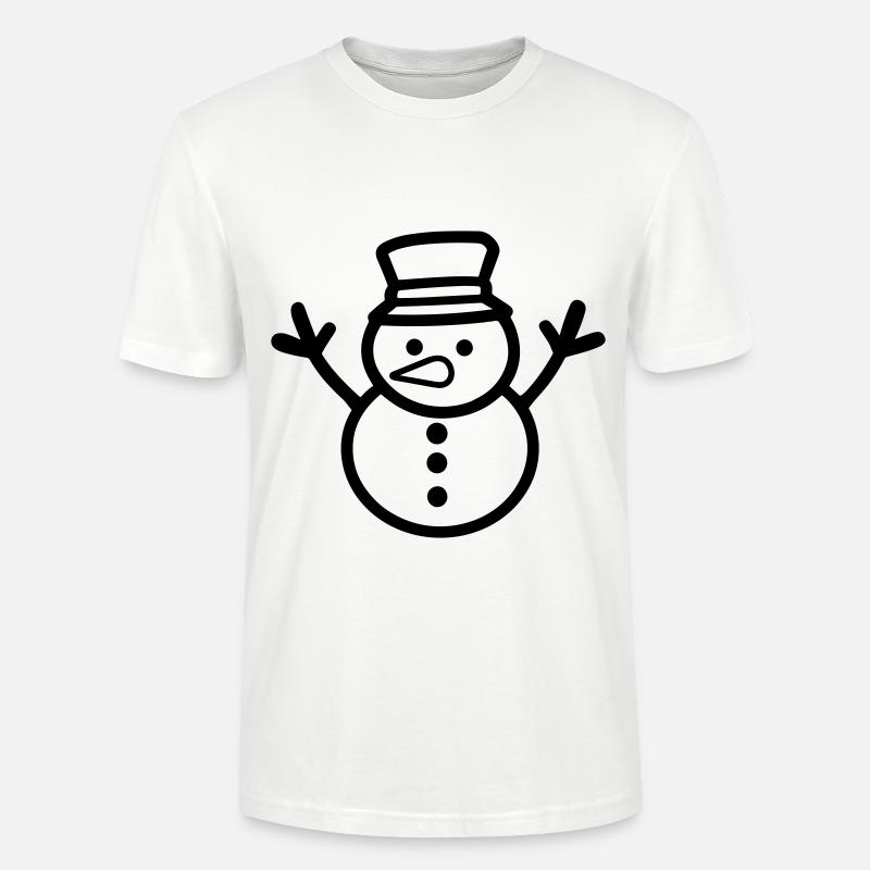 Schneemann - Stanley/Stella Unisex Bio-T-Shirt CRAFTER - Weiß