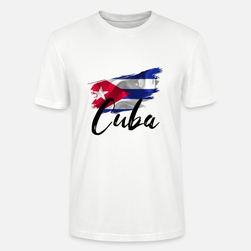 Cuba Pavillon Cubain - T-shirt bio CRAFTER Stanley Stella Unisexe - blanc