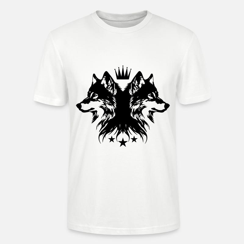 Wolf krone - Stanley/Stella Unisex Bio-T-Shirt CRAFTER - Weiß