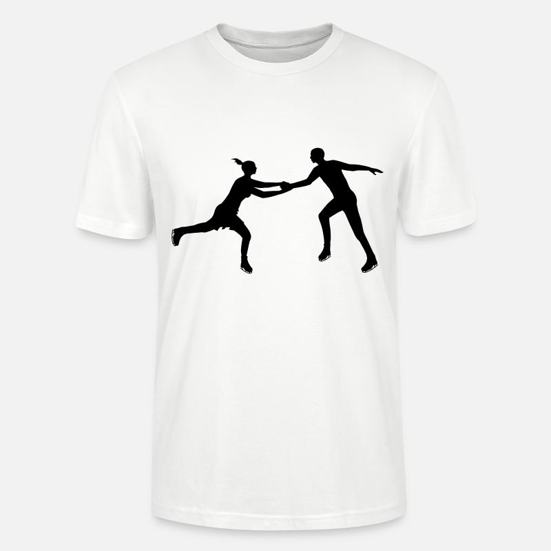 Eiskunstlauf Paar im Einklang - Stanley/Stella Unisex Bio-T-Shirt CRAFTER - Weiß