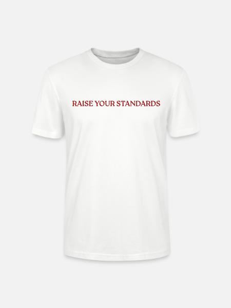 Raise Your Standards - Stanley/Stella Unisex Bio-T-Shirt CRAFTER - Weiß