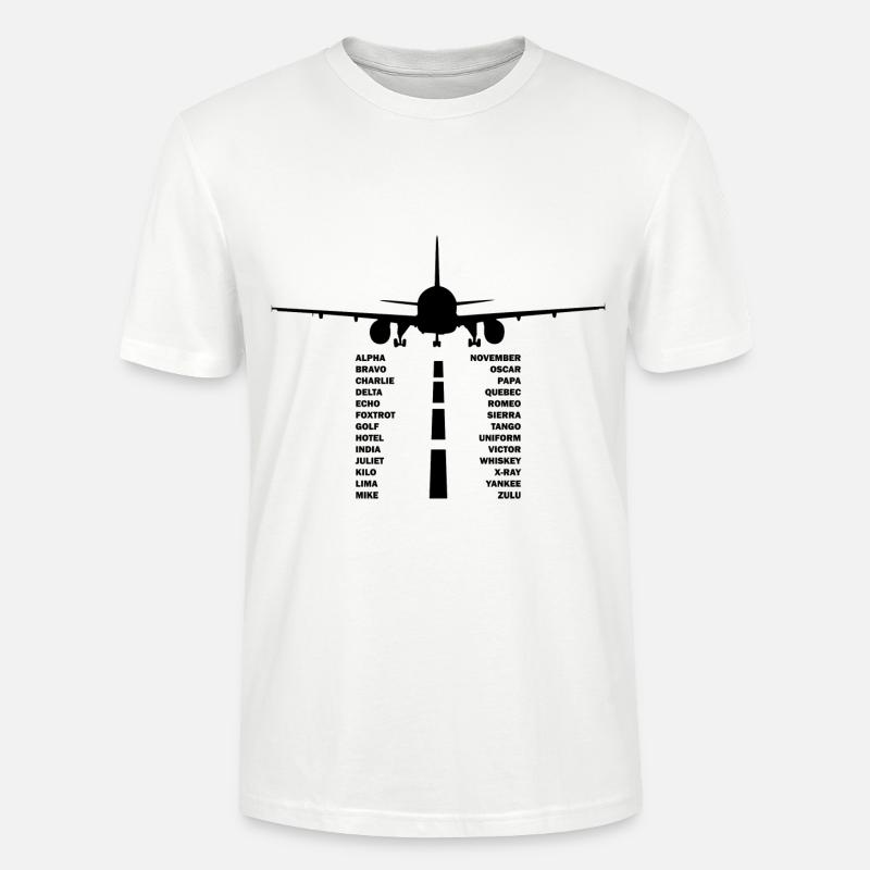 Avion cadeau Pilote Aviation Copilot - T-shirt bio CRAFTER Stanley Stella Unisexe - blanc
