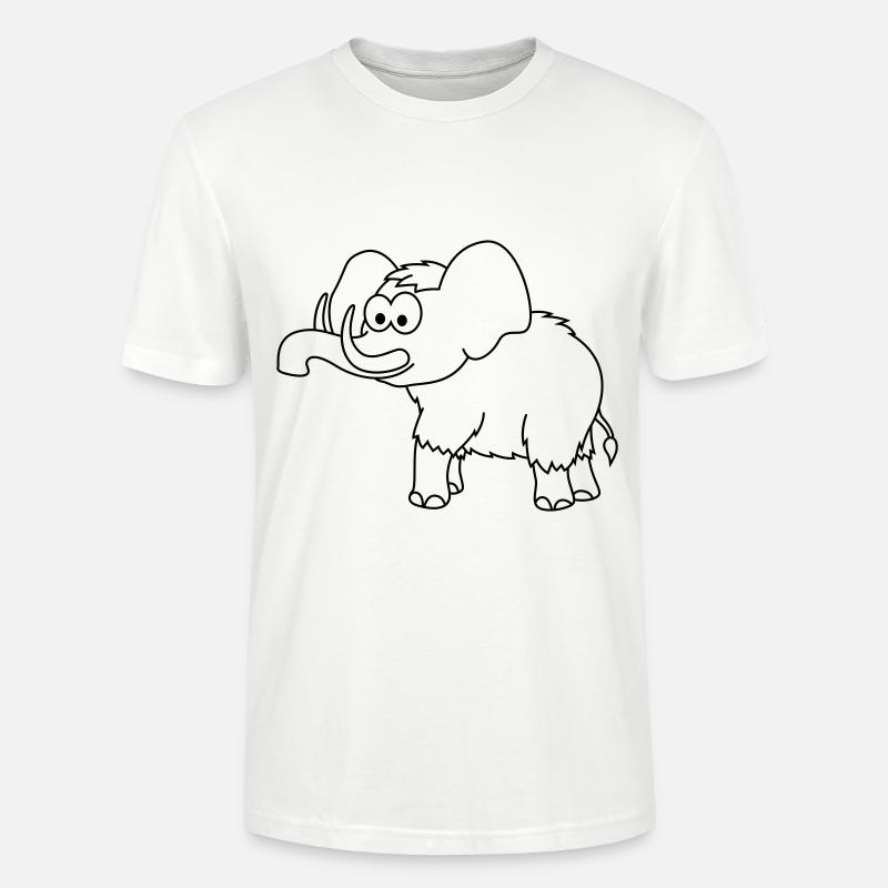 Mammut Comic Tier - Stanley/Stella Unisex Bio-T-Shirt CRAFTER - Weiß