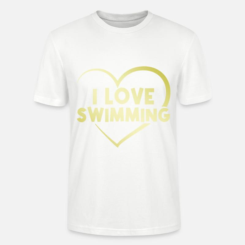 J’adore nager - T-shirt bio CRAFTER Stanley Stella Unisexe - blanc