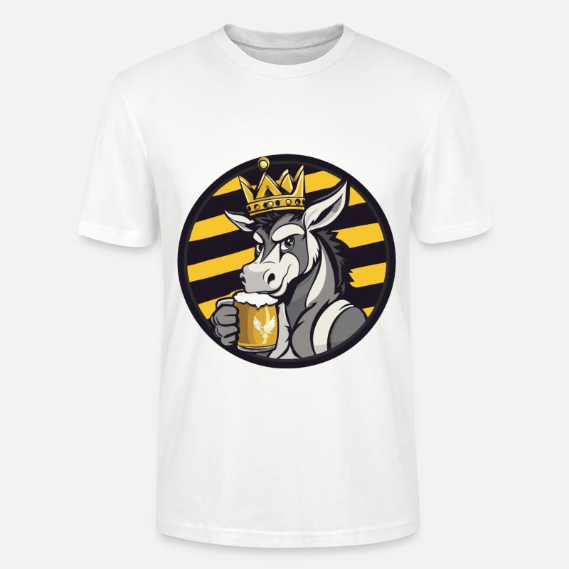 Esel Bier Comic - Stanley/Stella Unisex Bio-T-Shirt CRAFTER - Weiß