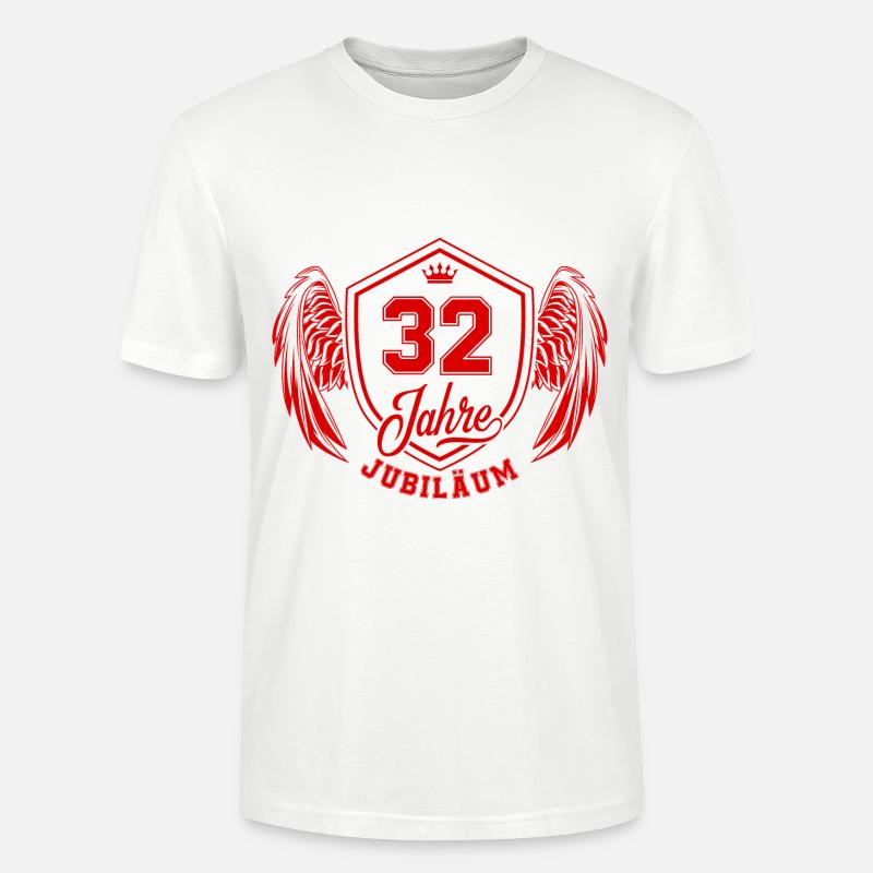 32 Zahl Wappen - Stanley/Stella Unisex Bio-T-Shirt CRAFTER - Weiß
