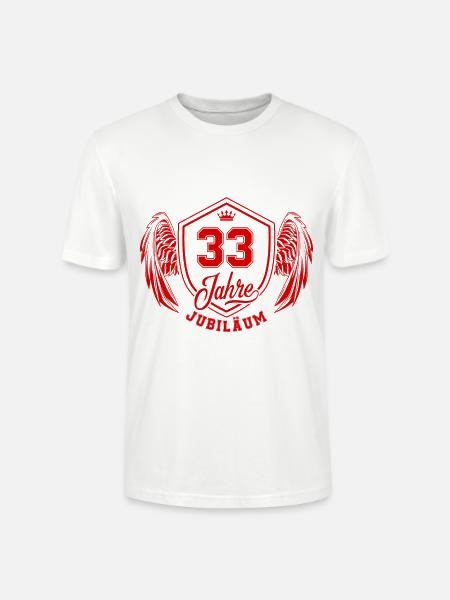 33 Zahl Wappen - Stanley/Stella Unisex Bio-T-Shirt CRAFTER - Weiß