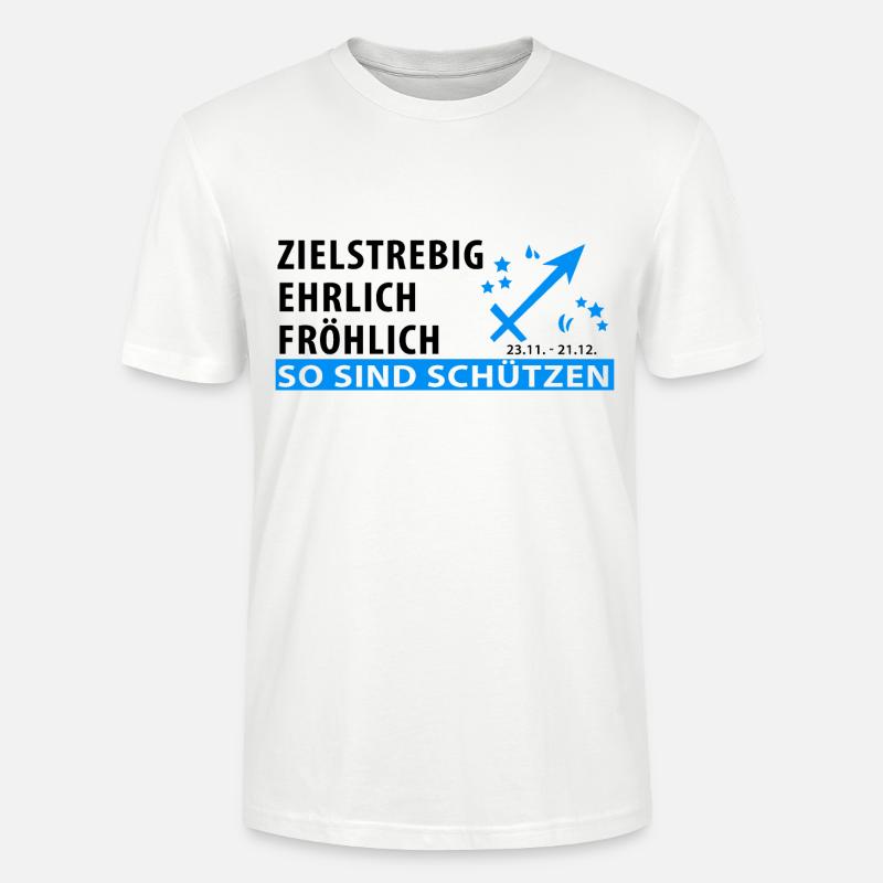 Sternzeichen Schütze - Eigenschaft - Stanley/Stella Unisex Bio-T-Shirt CRAFTER - Weiß