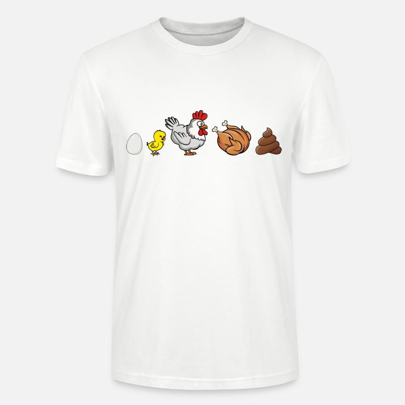 Evolution of Chicken - Stanley/Stella Unisex Bio-T-Shirt CRAFTER - Weiß