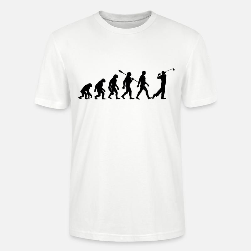 Evolution Golf - Golfeur - T-shirt bio CRAFTER Stanley Stella Unisexe - blanc
