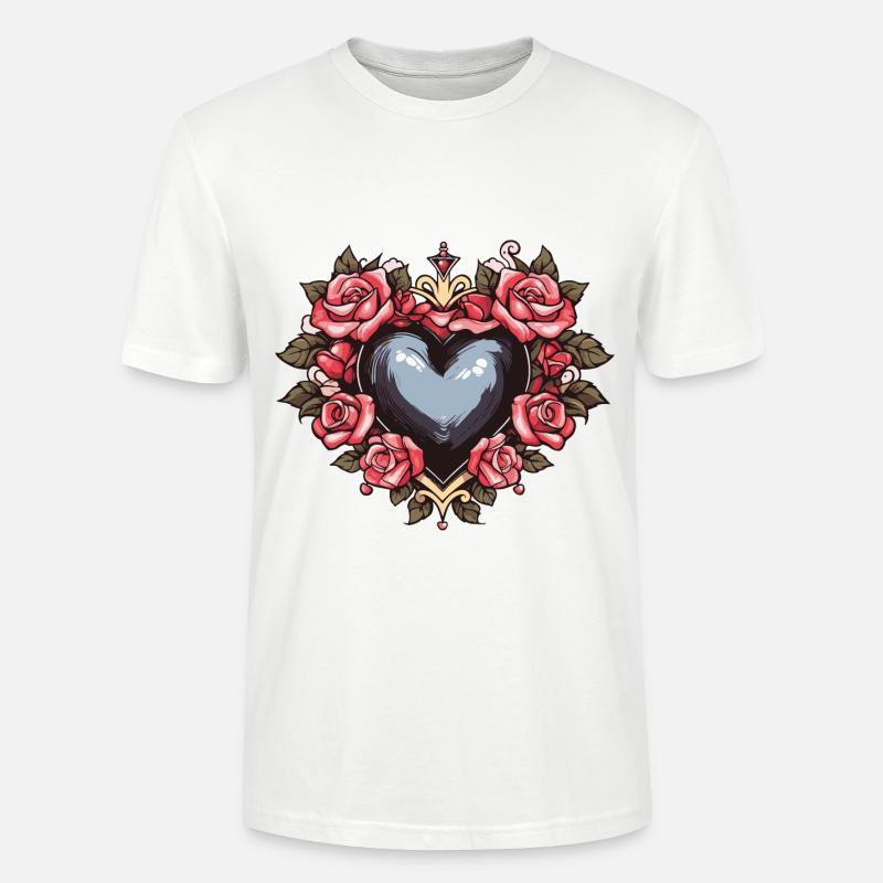 Herz Symbol Liebe - Stanley/Stella Unisex Bio-T-Shirt CRAFTER - Weiß