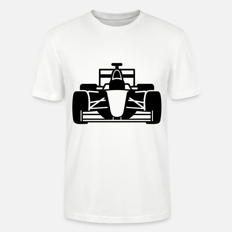 F1-Rennwagen - Stanley/Stella Unisex Bio-T-Shirt CRAFTER - Weiß
