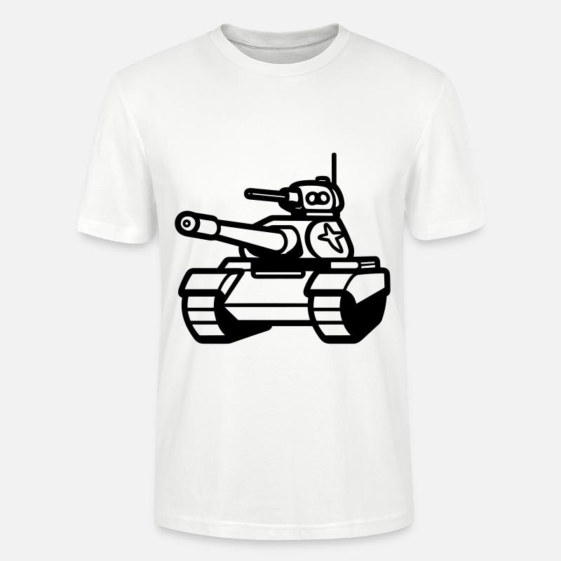 Panzer - Stanley/Stella Unisex Bio-T-Shirt CRAFTER - Weiß
