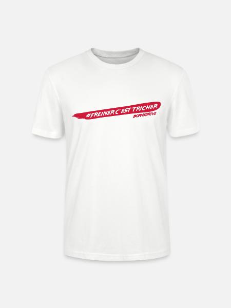 Freiner c'est tricher - T-shirt bio CRAFTER Stanley Stella Unisexe - blanc