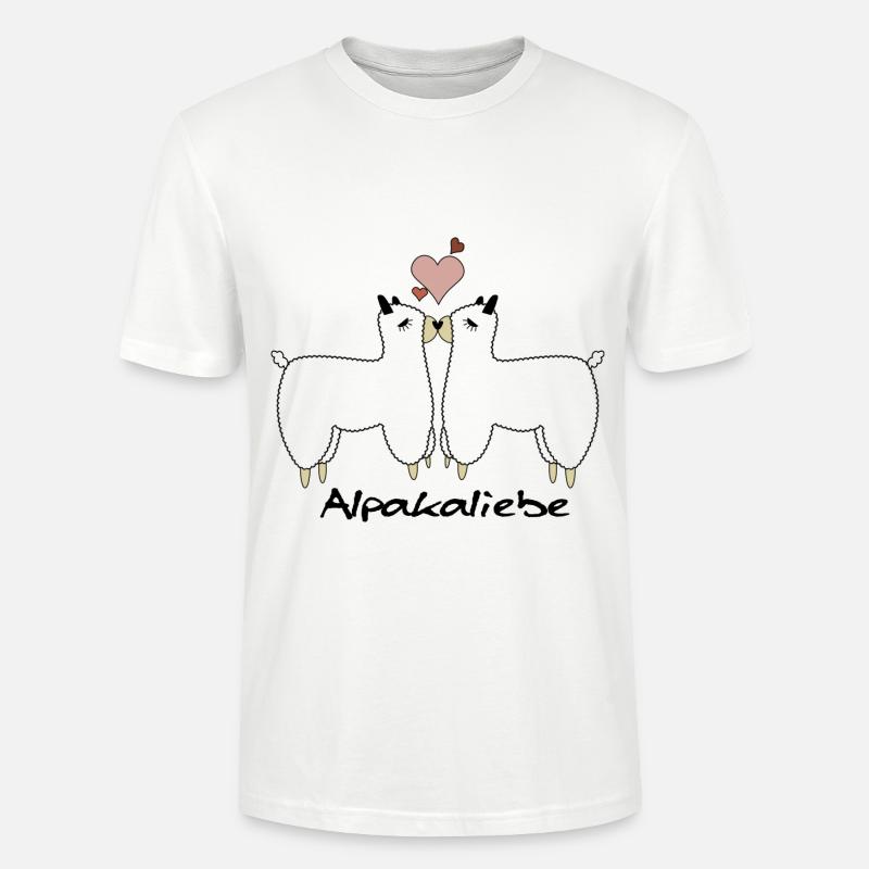 Alpaka Liebe Design - Stanley/Stella Unisex Bio-T-Shirt CRAFTER - Weiß