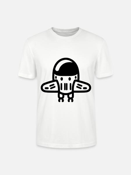 flying saucer - Stanley/Stella CRAFTER Unisex Organic T-Shirt - white