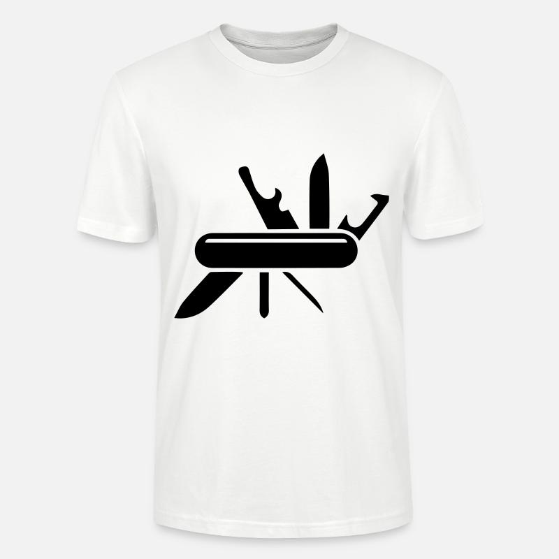 Canif - T-shirt bio CRAFTER Stanley Stella Unisexe - blanc