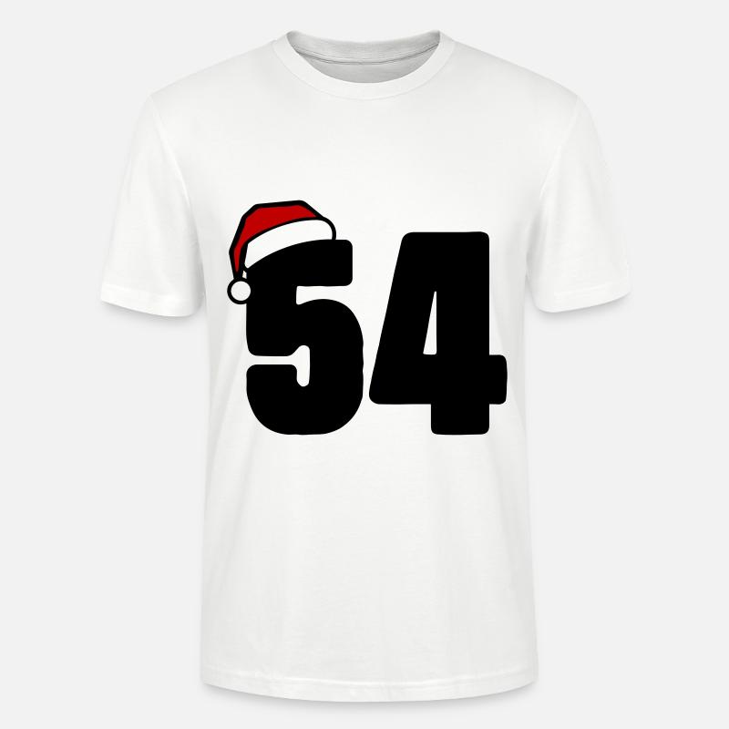 54 Numéro Noël - T-shirt bio CRAFTER Stanley Stella Unisexe - blanc
