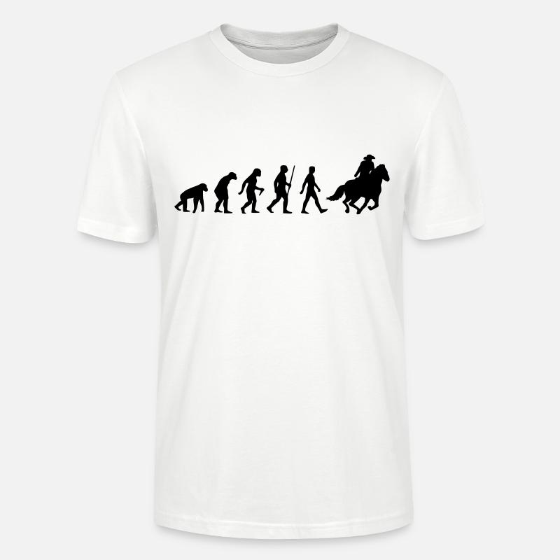 Evolution Reining - T-shirt bio CRAFTER Stanley Stella Unisexe - blanc