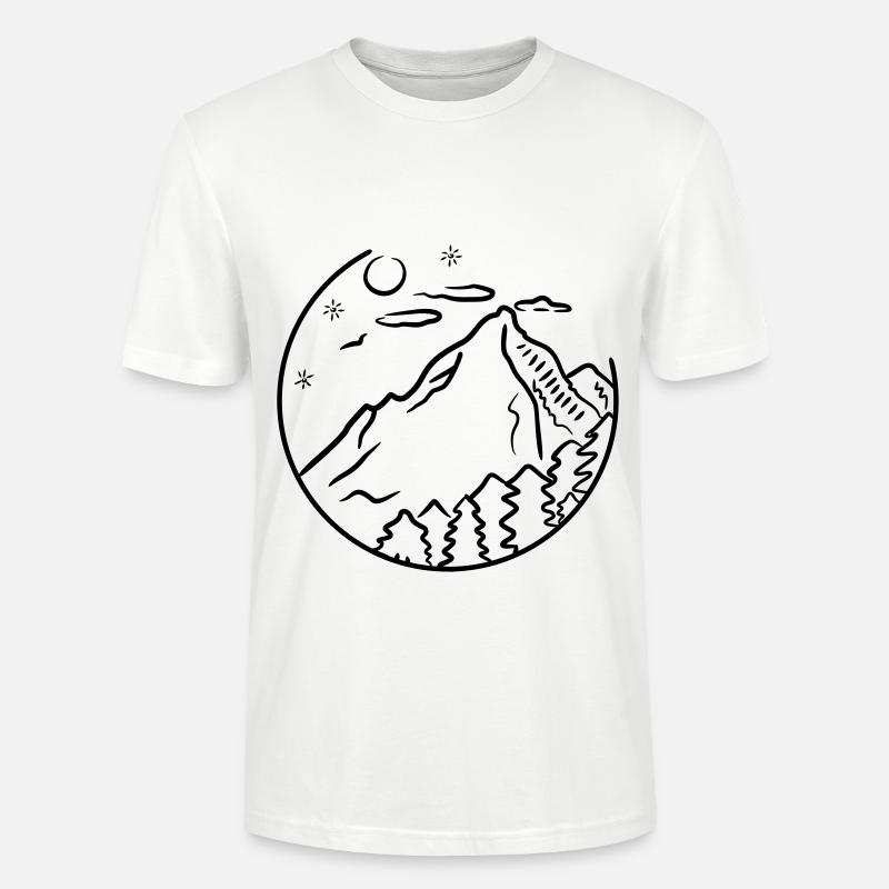 Berge - - Stanley/Stella Unisex Bio-T-Shirt CRAFTER - Weiß