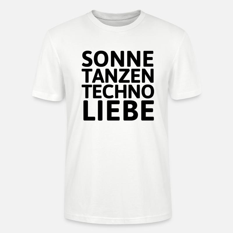 Techno Tanzen | Druffie Technorave Geschenkidee - Stanley/Stella Unisex Bio-T-Shirt CRAFTER - Weiß