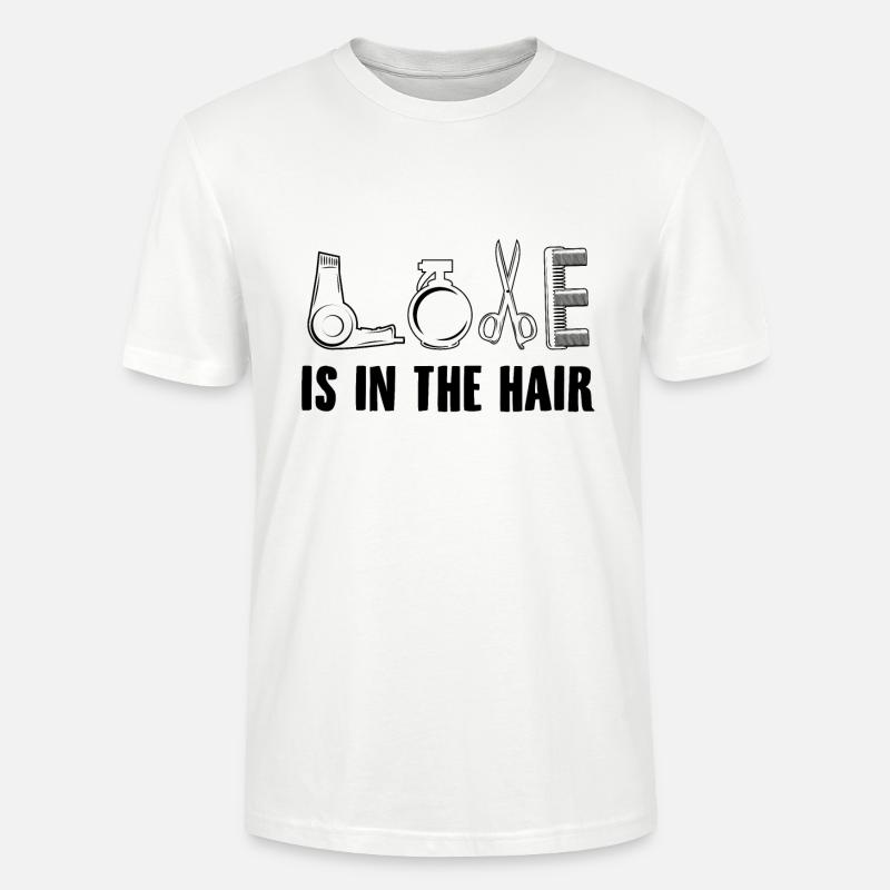 Profession de coiffeur | Coiffeur coiffeur - T-shirt bio CRAFTER Stanley Stella Unisexe - blanc
