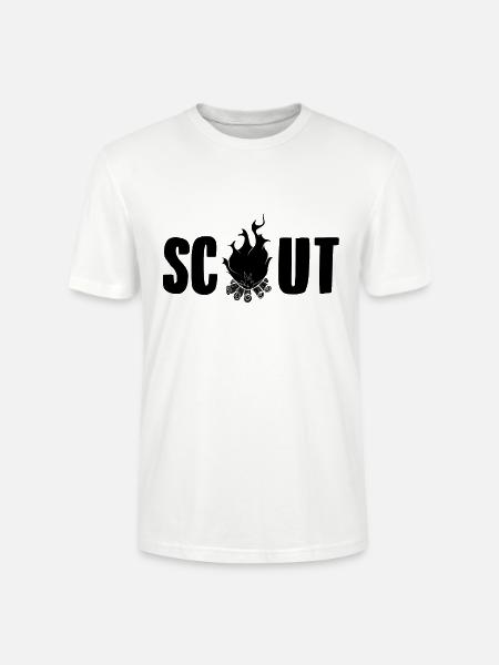 Scout disant | Cadeaux insignes de camp de tente - T-shirt bio CRAFTER Stanley Stella Unisexe - blanc