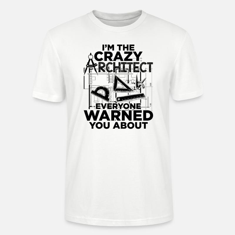 Architect Profession | Architects architecture gift - Stanley/Stella CRAFTER Unisex Organic T-Shirt - white