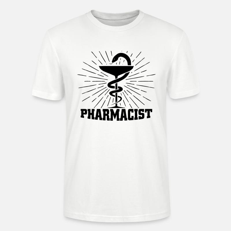Pharmacists | Pharmacy Student Pharmacy Gift - Stanley/Stella CRAFTER Unisex Organic T-Shirt - white