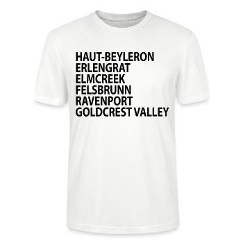 Landwirtschafts Simulator Maps - Stanley/Stella Unisex Bio-T-Shirt CRAFTER - Weiß - Vorne - Alina (178cm) & Michal (187cm)