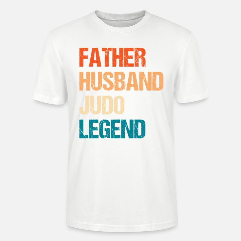 Vater Ehemann Judo-Legende - Stanley/Stella Unisex Bio-T-Shirt CRAFTER - Weiß