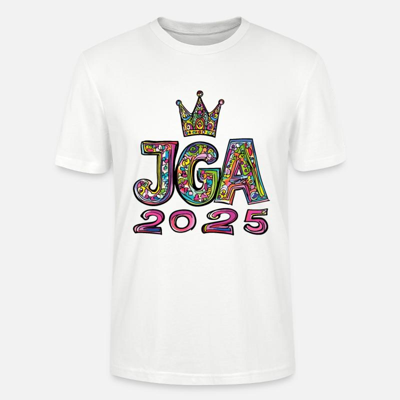 Jga 2025 Junggesellenabschied - Stanley/Stella Unisex Bio-T-Shirt CRAFTER - Weiß