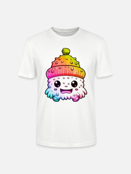 Winter Eskimo Comic Winterlich - Stanley/Stella Unisex Bio-T-Shirt CRAFTER - Weiß