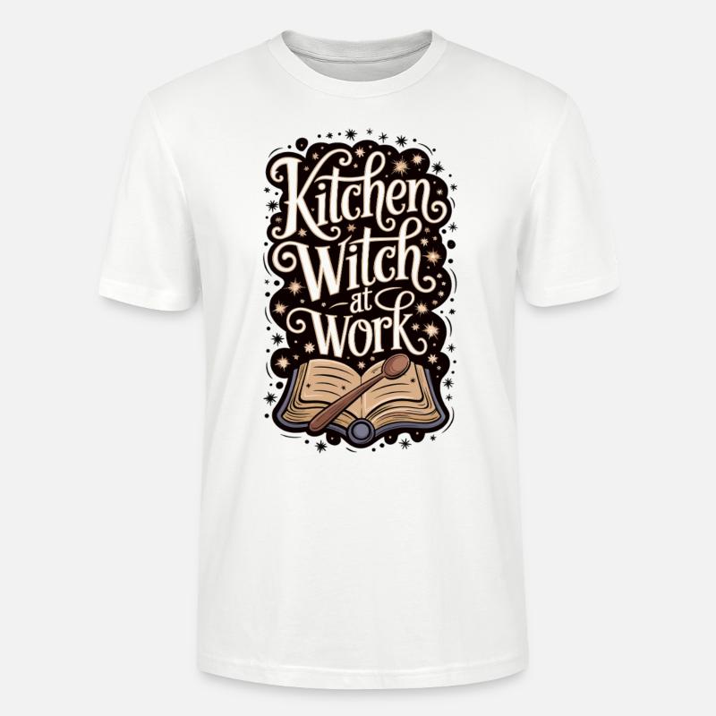 Kitchen witch at work - Stanley/Stella CRAFTER Unisex Organic T-Shirt - white