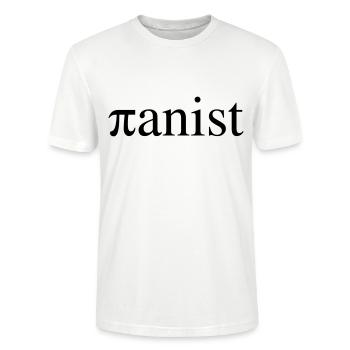 Pianist - Stanley/Stella Unisex Bio-T-Shirt CRAFTER - Weiß - Vorne - Alina (178cm) & Michal (187cm)