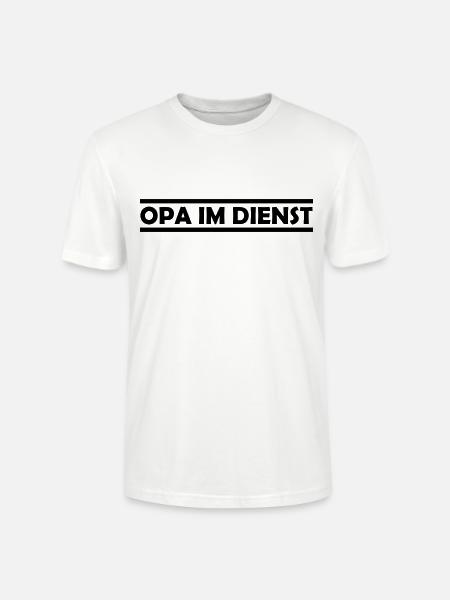 opa im dienst - Stanley/Stella Unisex Bio-T-Shirt CRAFTER - Weiß